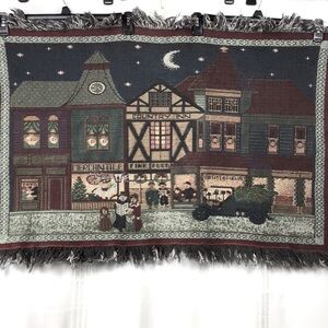 Holiday Shopping Trip Woven Decor